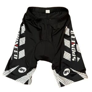 Sponeed Men’s Black Performance Cycling Shorts Size Large